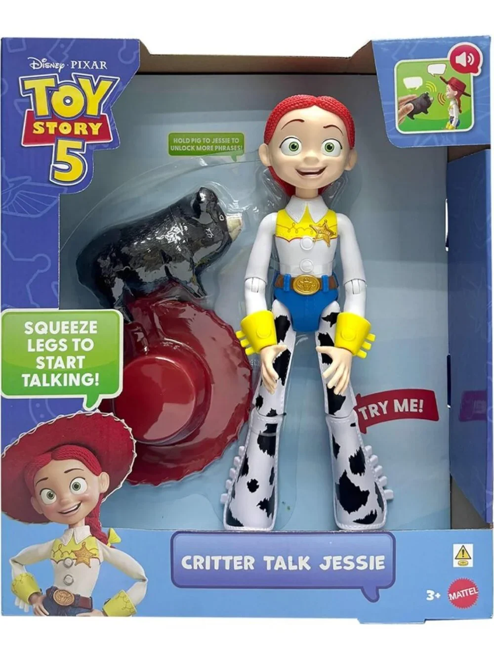 12-Inch Posable Toy Story 5 Jessie Action Figure with 35+ Sounds & Phrases